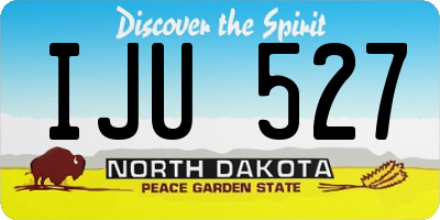 ND license plate IJU527