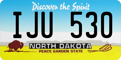 ND license plate IJU530