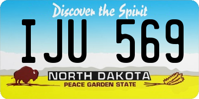 ND license plate IJU569