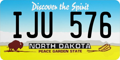 ND license plate IJU576