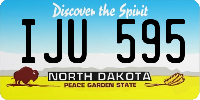 ND license plate IJU595