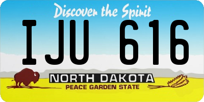 ND license plate IJU616