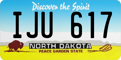 ND license plate IJU617