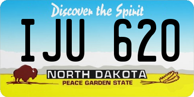 ND license plate IJU620