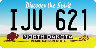 ND license plate IJU621