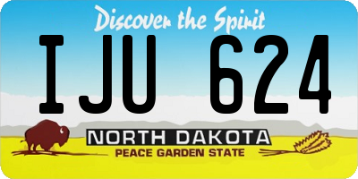 ND license plate IJU624
