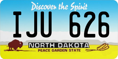 ND license plate IJU626