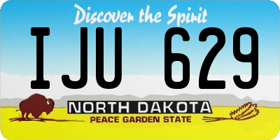 ND license plate IJU629