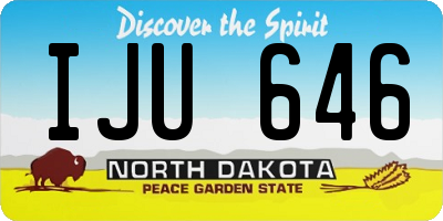 ND license plate IJU646