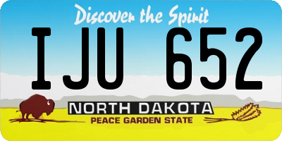 ND license plate IJU652