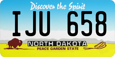 ND license plate IJU658