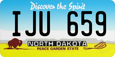 ND license plate IJU659