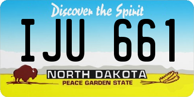 ND license plate IJU661
