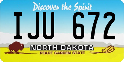 ND license plate IJU672