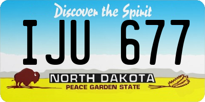 ND license plate IJU677