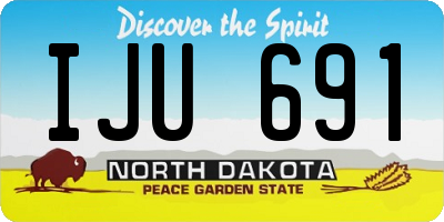 ND license plate IJU691