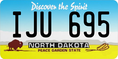 ND license plate IJU695