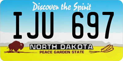 ND license plate IJU697