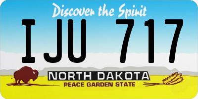 ND license plate IJU717