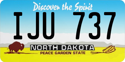 ND license plate IJU737