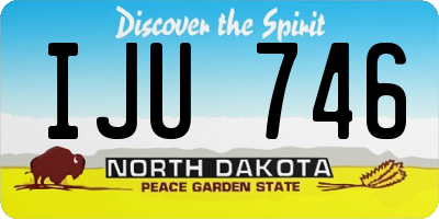 ND license plate IJU746