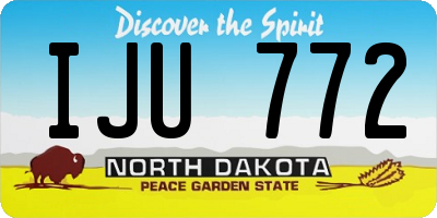 ND license plate IJU772