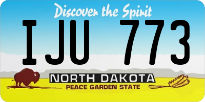 ND license plate IJU773