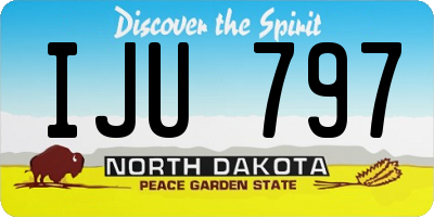 ND license plate IJU797