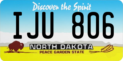 ND license plate IJU806