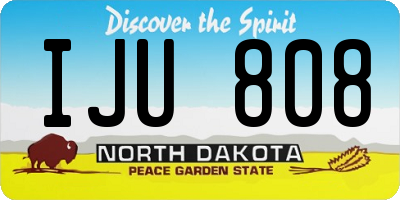 ND license plate IJU808