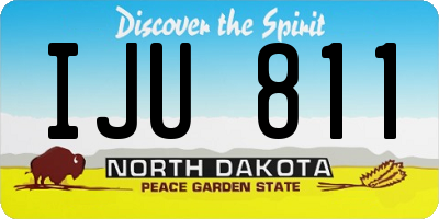 ND license plate IJU811