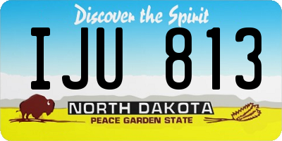 ND license plate IJU813