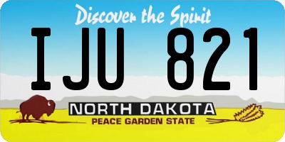 ND license plate IJU821