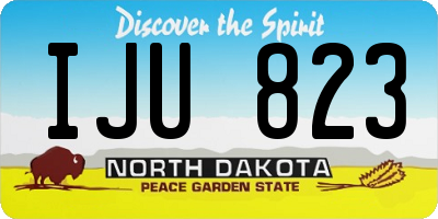 ND license plate IJU823
