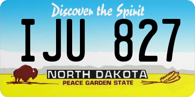 ND license plate IJU827