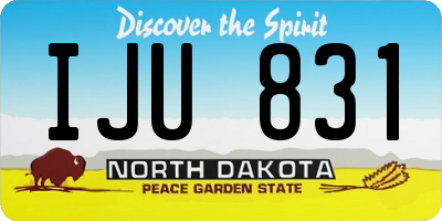 ND license plate IJU831