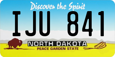 ND license plate IJU841