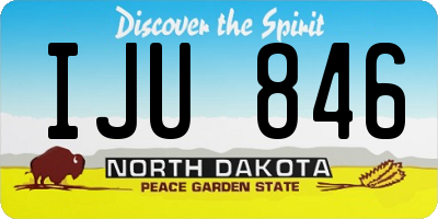 ND license plate IJU846