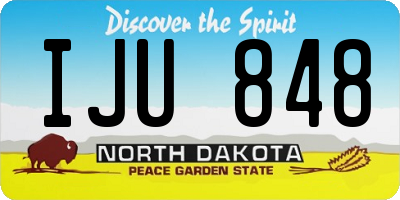 ND license plate IJU848