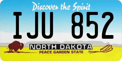 ND license plate IJU852