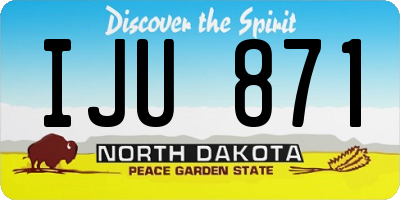 ND license plate IJU871