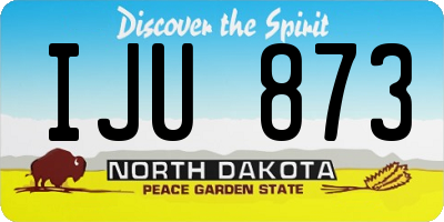ND license plate IJU873