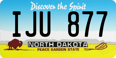ND license plate IJU877