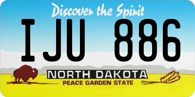 ND license plate IJU886