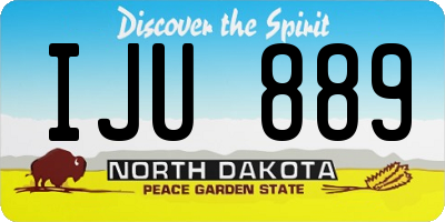 ND license plate IJU889
