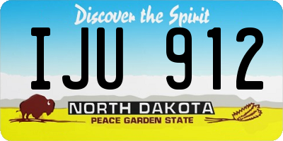 ND license plate IJU912
