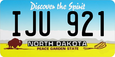 ND license plate IJU921