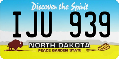 ND license plate IJU939