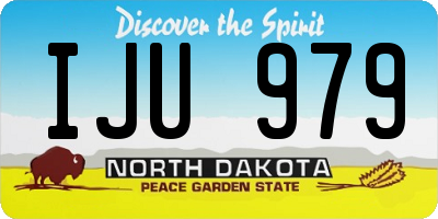 ND license plate IJU979