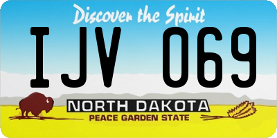 ND license plate IJV069